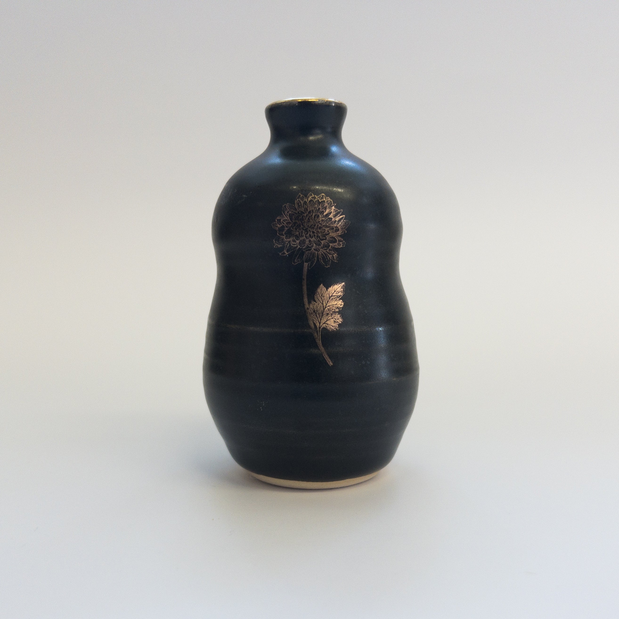 Pottery for Peace | Matte Black Mini Vases