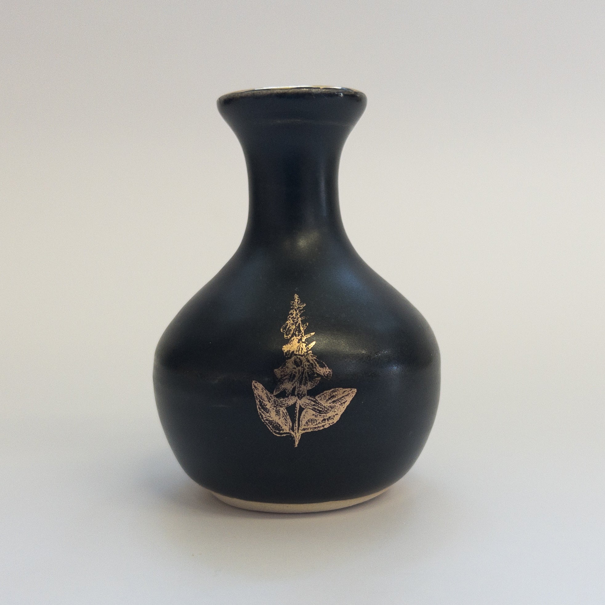 Pottery for Peace | Matte Black Mini Vases