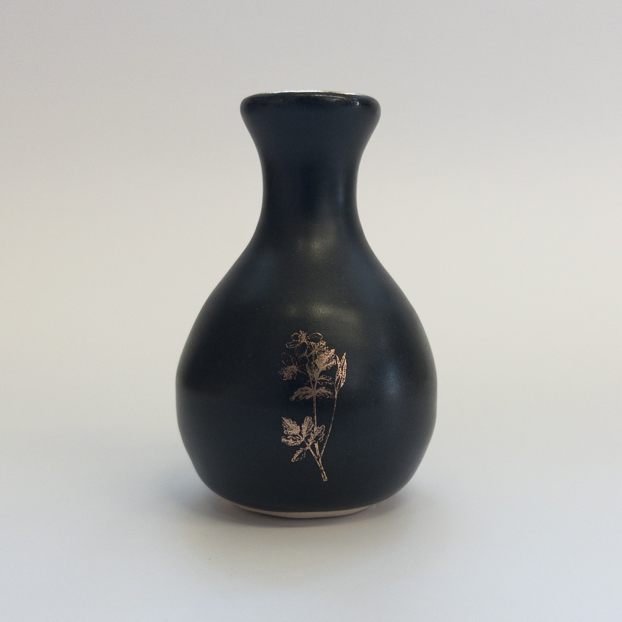 Pottery for Peace | Matte Black Mini Vases