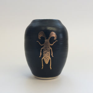 Pottery for Peace | Matte Black Mini Vases