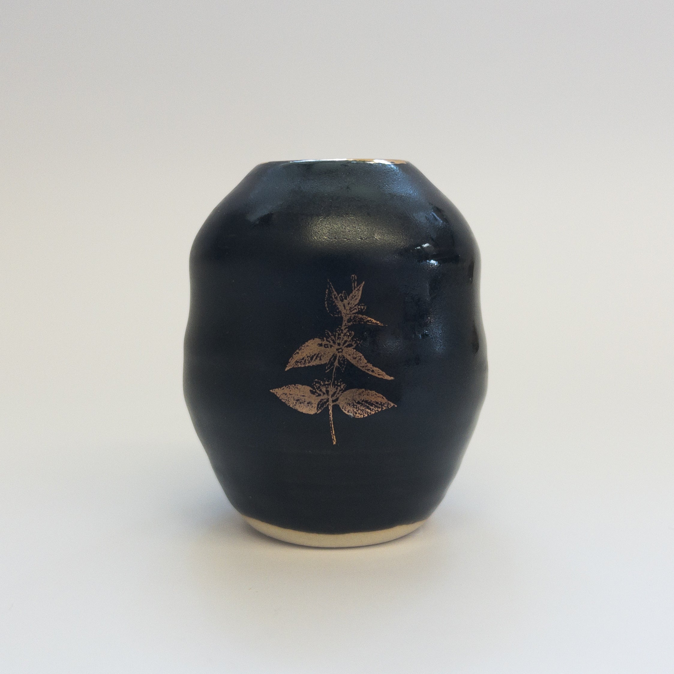 Pottery for Peace | Matte Black Mini Vases