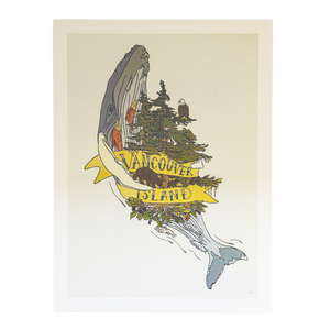 Wild Life Illustration Co. "Vancouver Island Whale" 12x16 Print