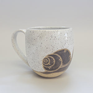 Pottery for Peace | Speckled Brown Snail Mug