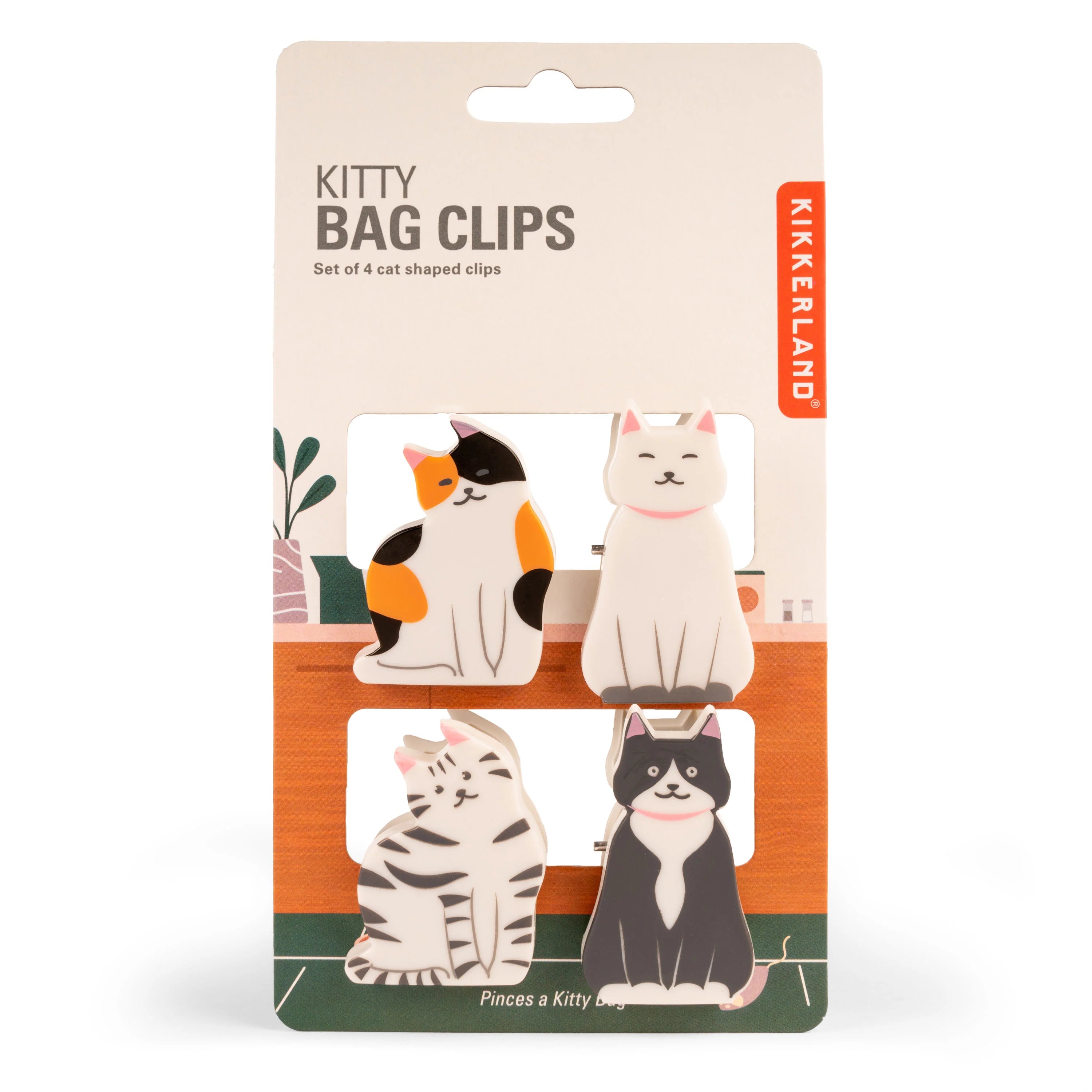 Kikkerland | Kitty Bag Clips