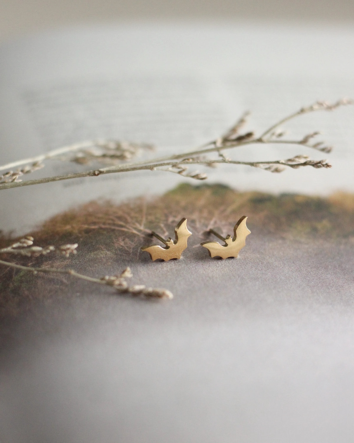 Birch Jewellery | Bat Stud Earrings