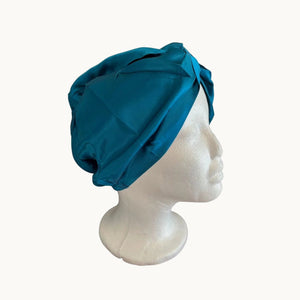 Forster's Finery Silk Sleep Bonnet in Azure