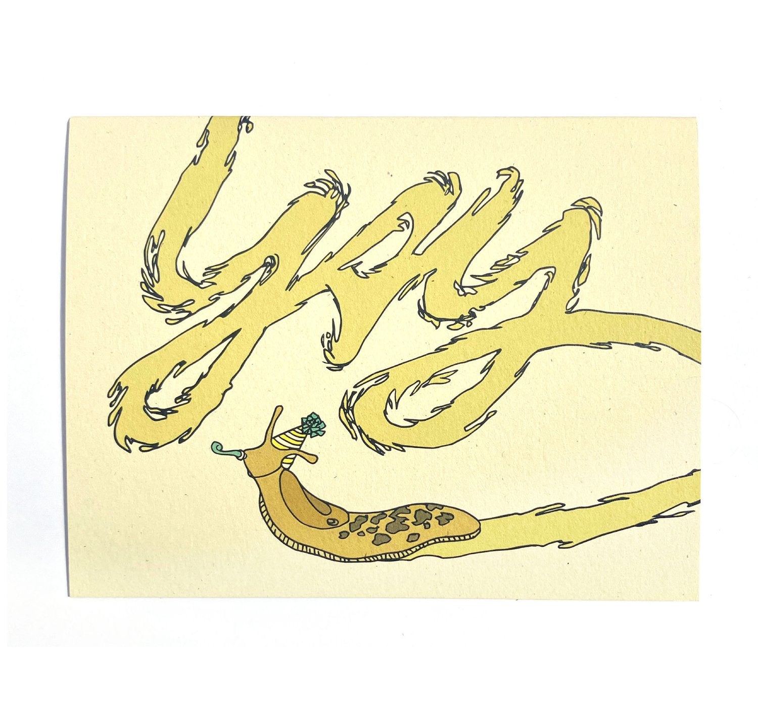 Wild Life Illustration Co "Yay” Slug Card