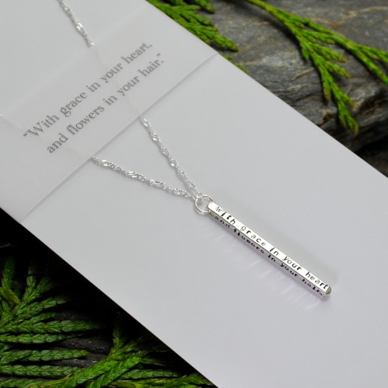 Elements Gallery Quote Bar Necklaces