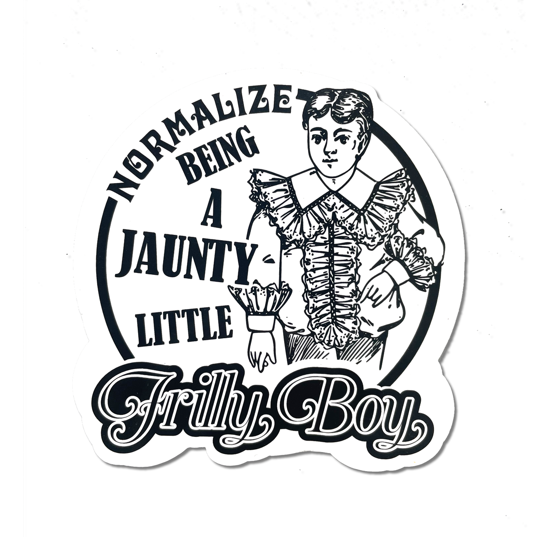Arcane Bullshit | “Frilly Boy” Vinyl Sticker