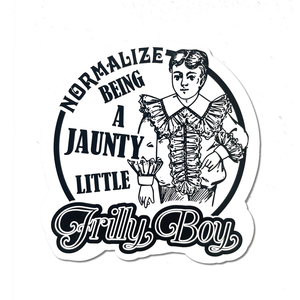 Arcane Bullshit | “Frilly Boy” Vinyl Sticker