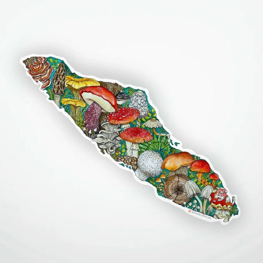 Nicola North "Vancouver Island" Large Stickers