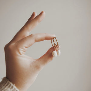 Olive Branch Jewelry & Co. Baroque Pearl Glisten Hoops