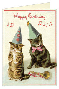 Cavallini "Cats in Hats" Birthday Card