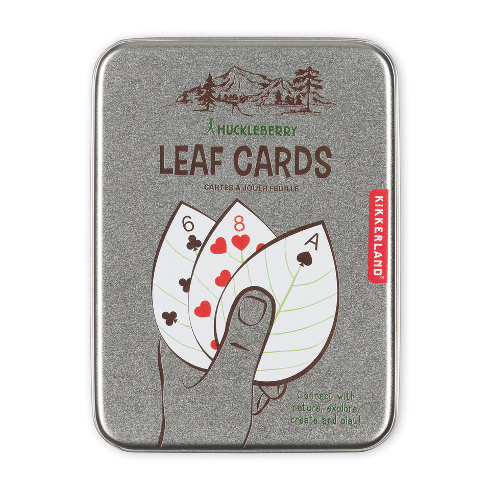 Kikkerland Huckleberry Leaf Playing Cards