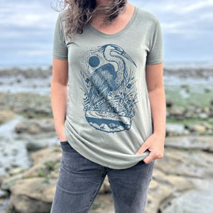 Bough & Antler "Heron" Ladies Tee