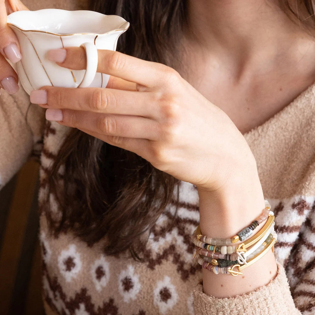 Scout | Hidden Message Stone Bracelet