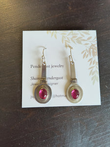 Pendergast Jewelry Synthetic Ruby Earrings