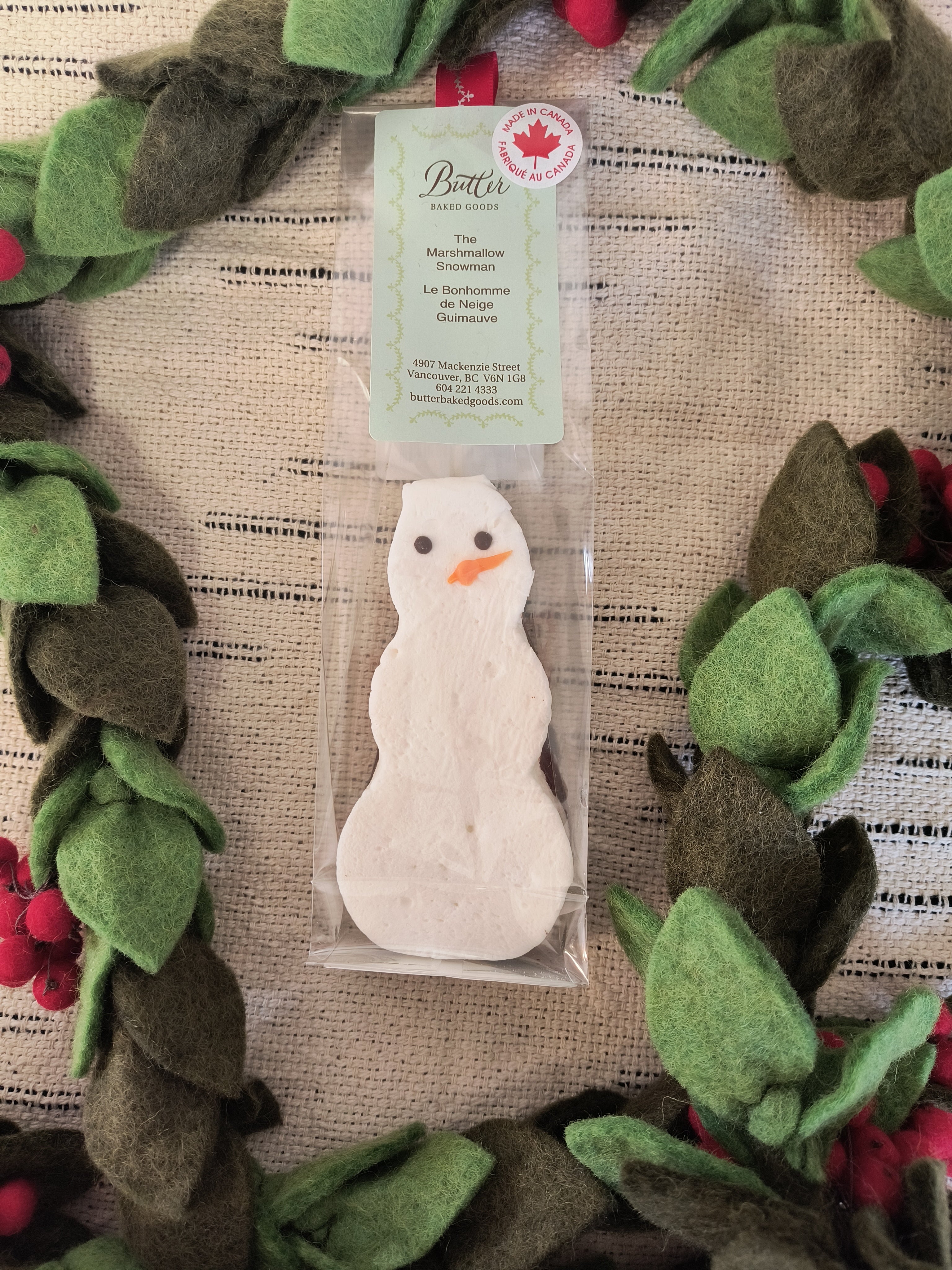 Butter Baked Goods Snowman or Tree Shaped Marshmallow