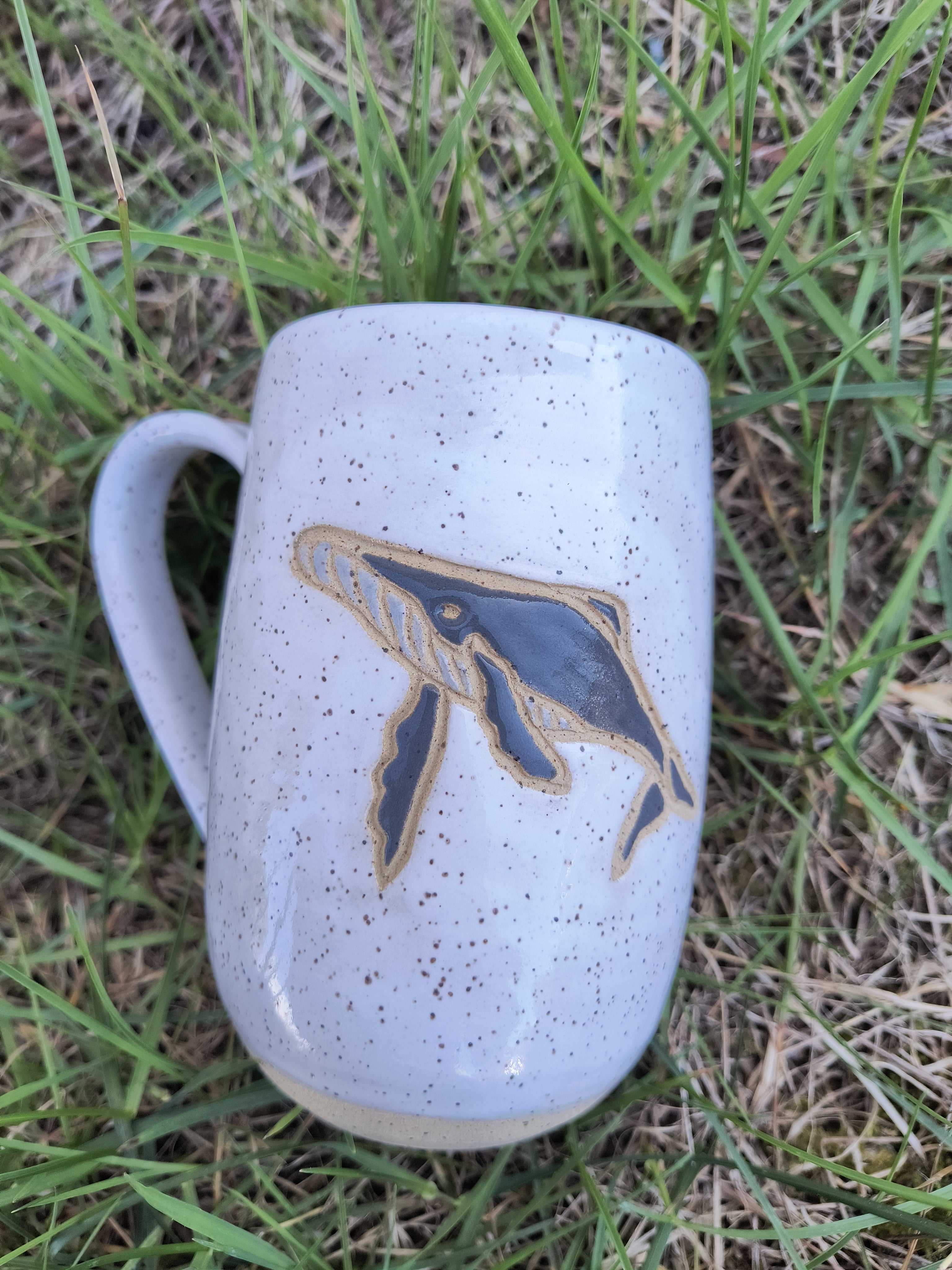 Pottery for Peace speckled humpback mug