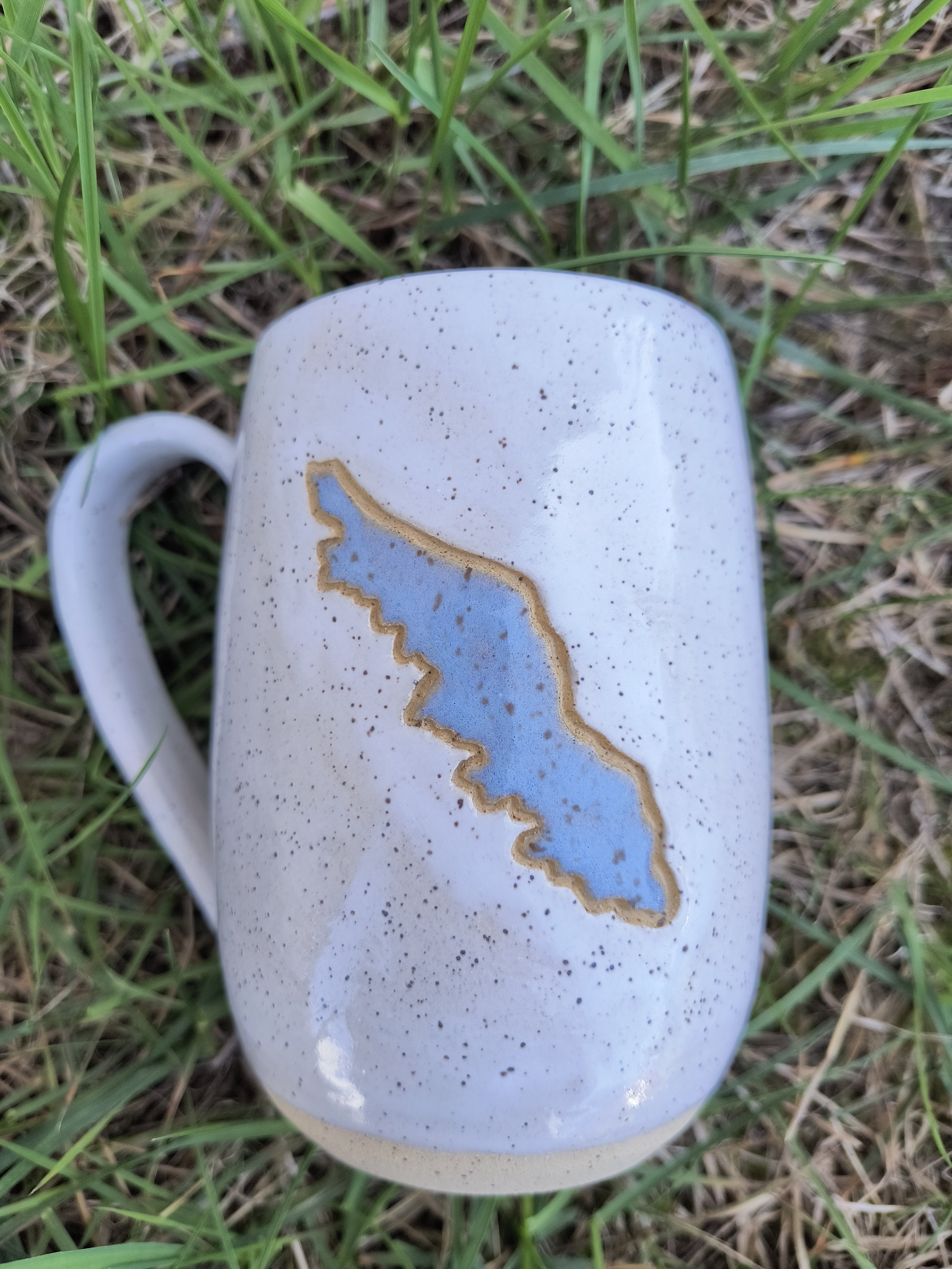 Pottery for Peace speckled Island mug