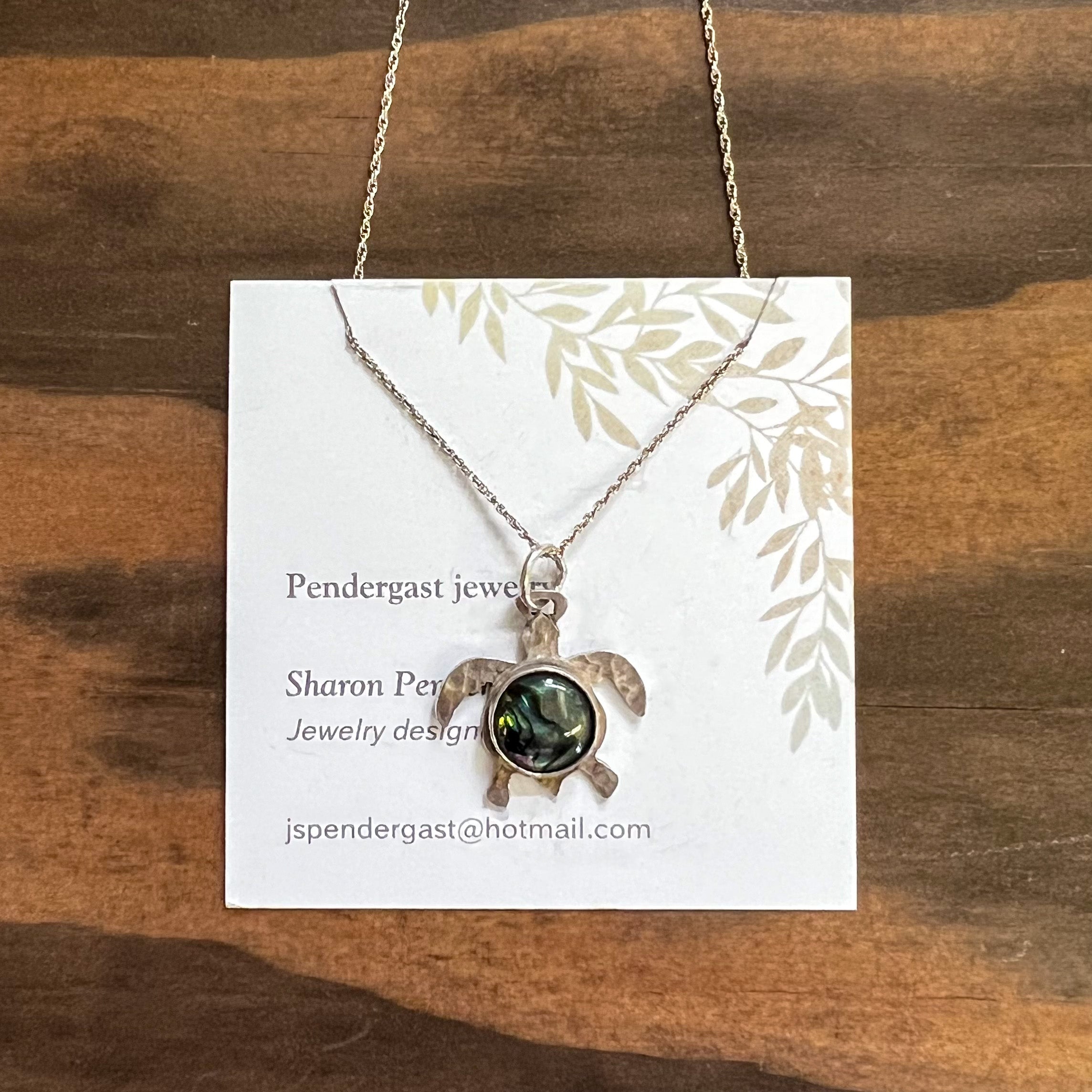Pendergast Jewelry Sea Turtle Abalone Necklace