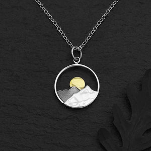Nina Designs "Mountain & Sun" Necklace