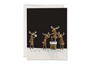 Red Cap Cards “Rooftop Reindeer” Card