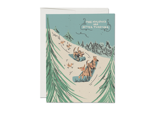 Red Cap Cards “Holidays are Better Together” Card