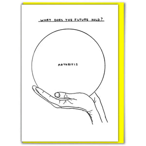 David Shrigley “What Does the Future Hold” Card