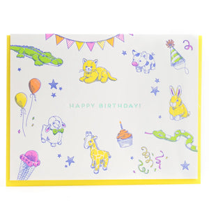 Porchlight Press Letterpress “Toys” Birthday Card