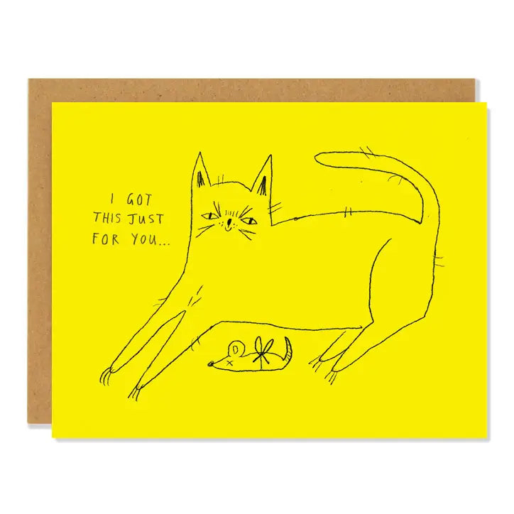 Badger & Burke “I Got This Just For You” Cat Card