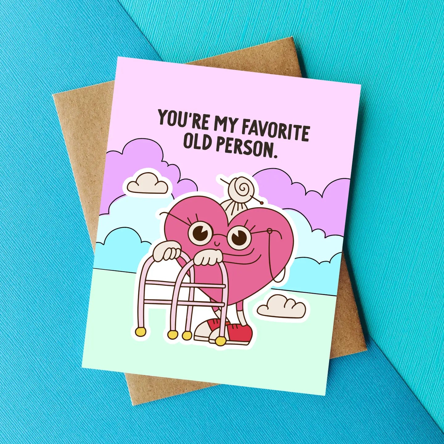 Top Hat and Monocle “My Favorite Old Person” Card