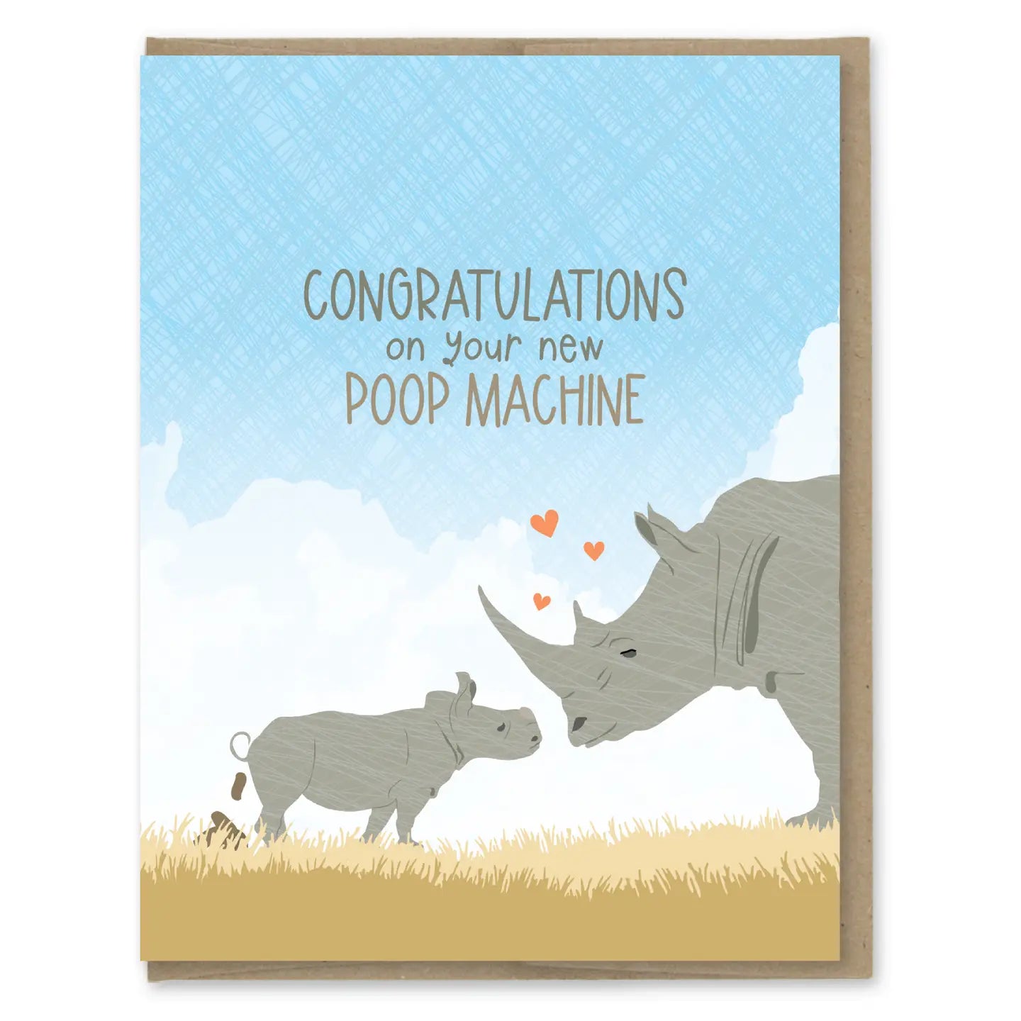 Modern Printed Matter “New Poop Machine” Card