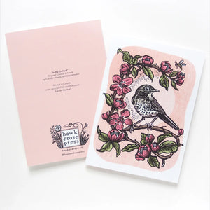 Hawk and Rose Press “In the Orchard” Card