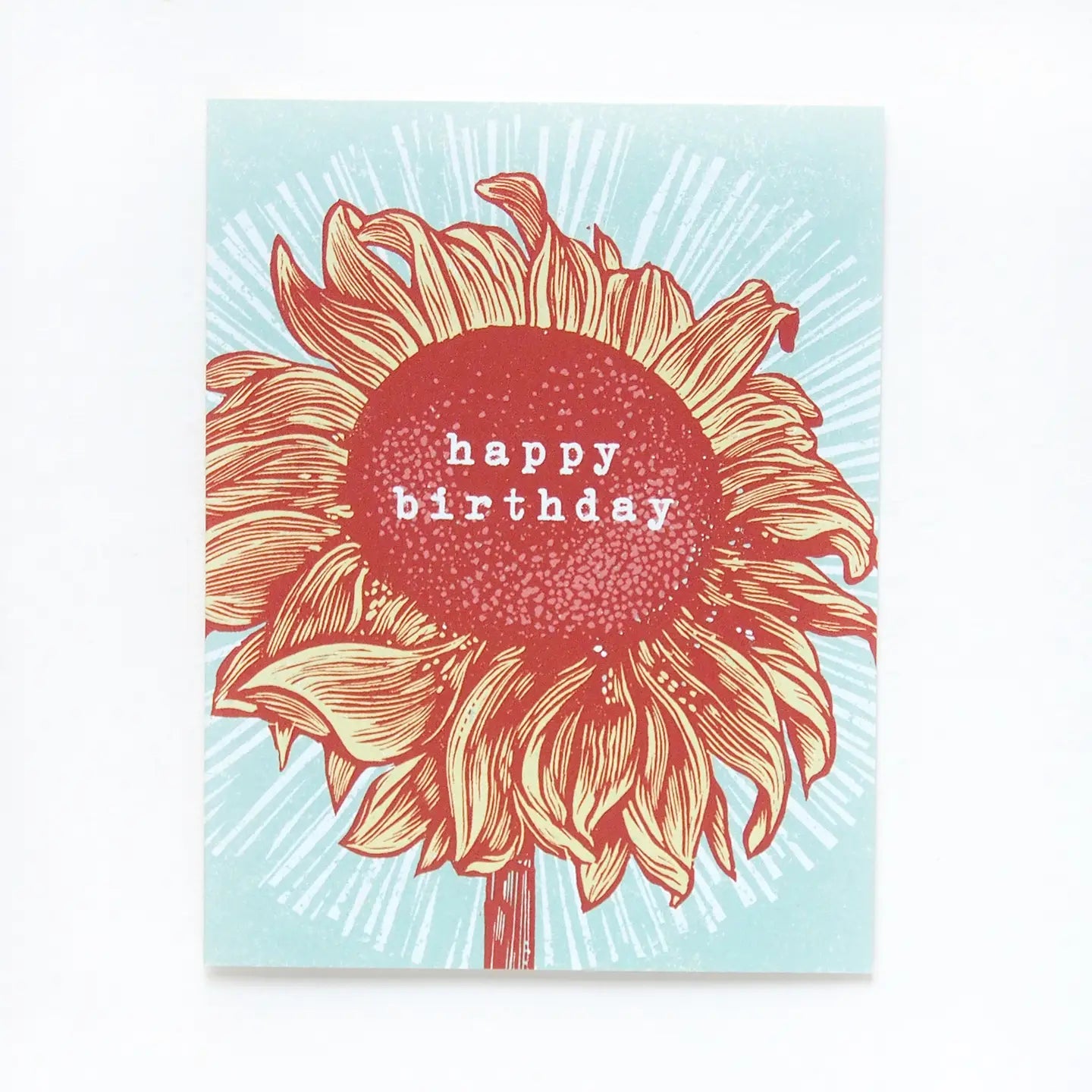 Hawk and Rose Press “Happy Birthday ” Sunflower Card