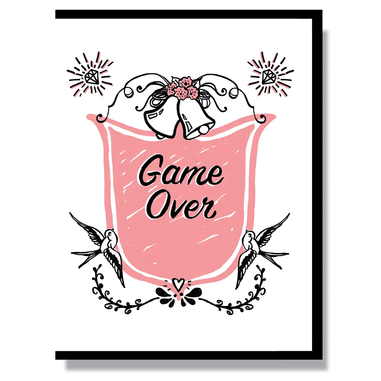 Smitten Kitten “Game Over” Wedding Card