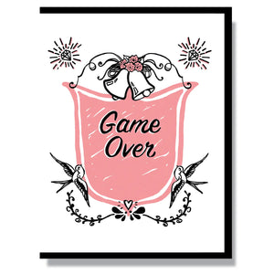 Smitten Kitten “Game Over” Wedding Card