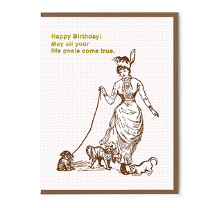 Smitten Kitten "May All Your Life Goals Come True" Card