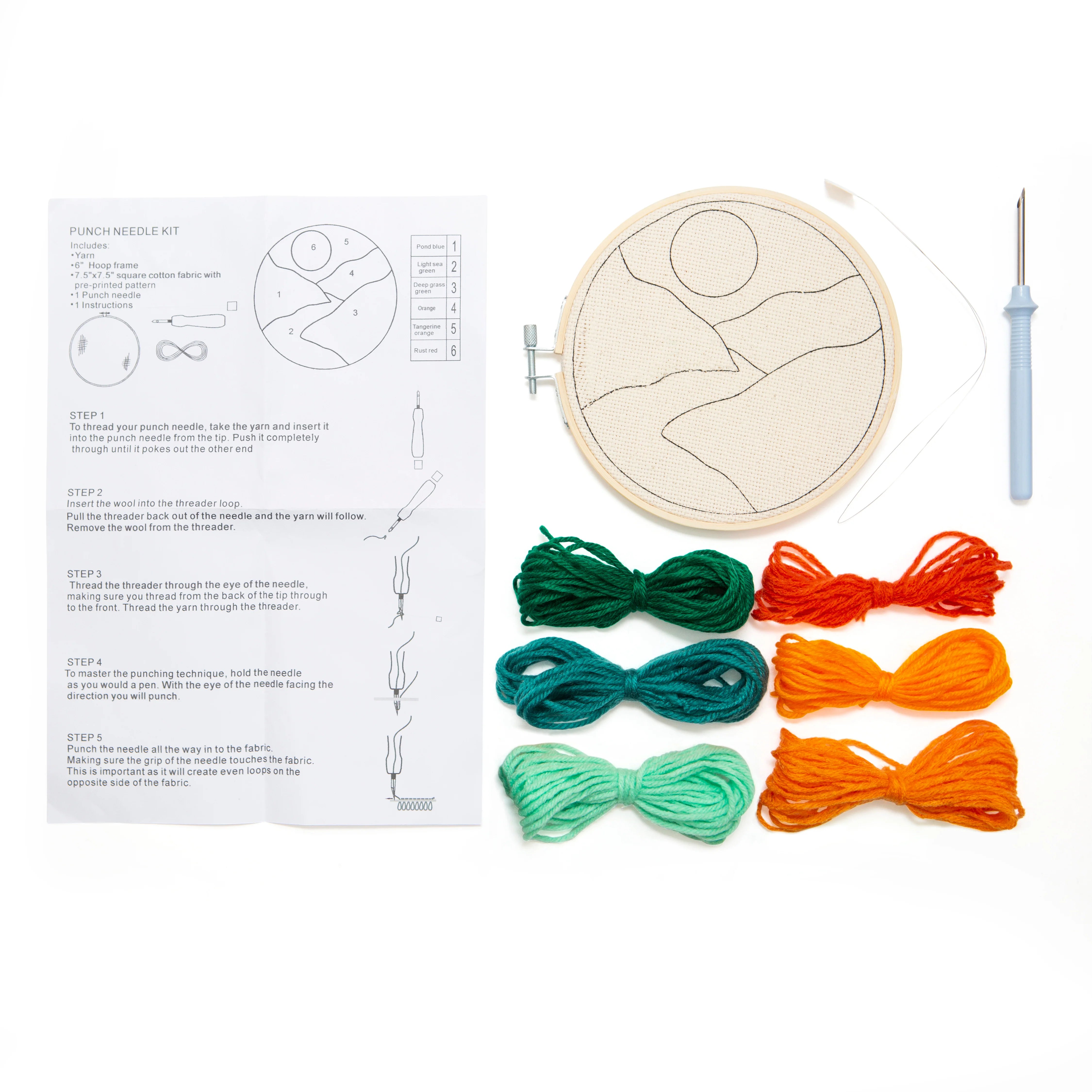 Kikkerland Punch Needle Kits