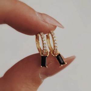 Olive Branch Jewelry & Co. “Cyrus” Baguette Huggie Hoops