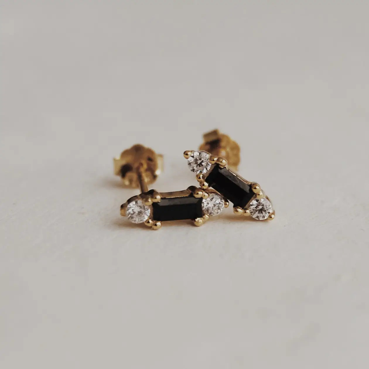 Olive Branch Jewelry & Co. “Raven” Baguette Stud Earrings