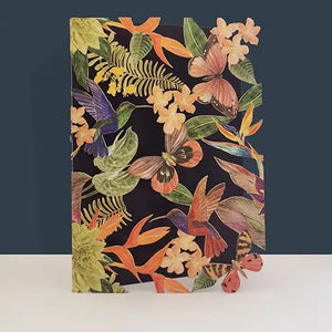 Alljoy Designs Hummingbird Paper-Cut Card