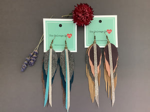 The Salvage Heart | Earrings Feather Large