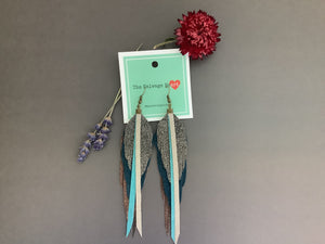 The Salvage Heart | Earrings Feather Large