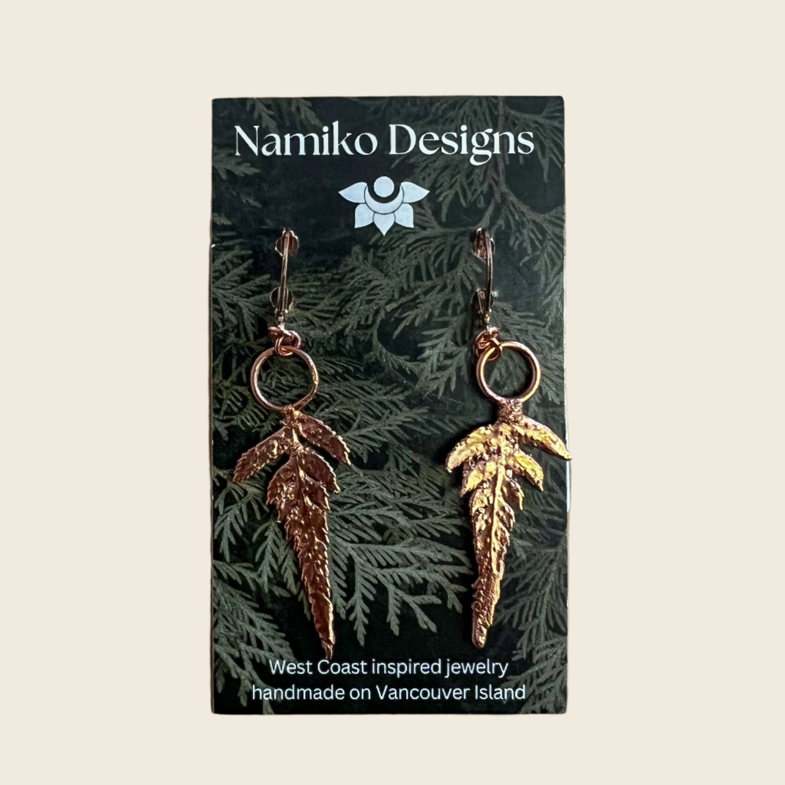 Namiko Designs | Sword Fern Earrings