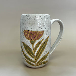 Pottery for Peace | Speckled Flower Mug