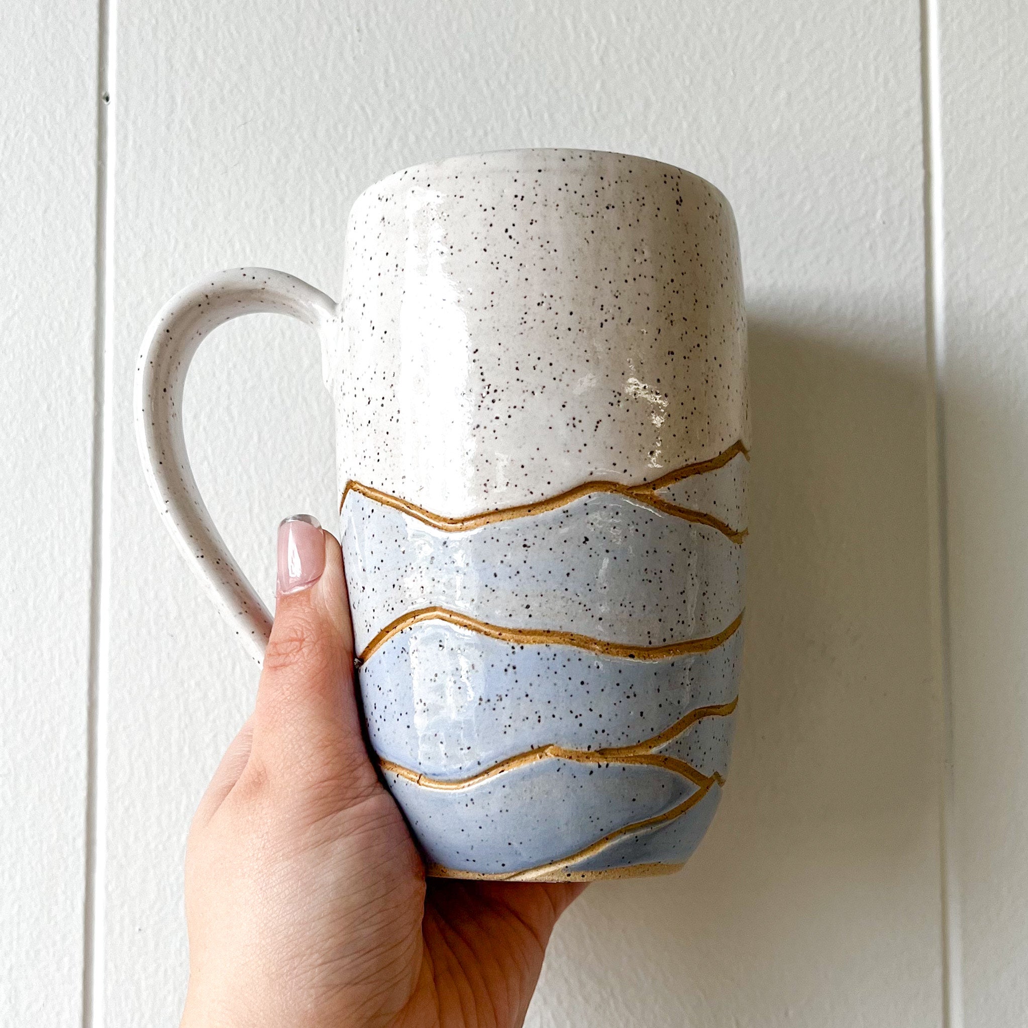 Pottery for Peace | Speckled Blue Mountain Mug