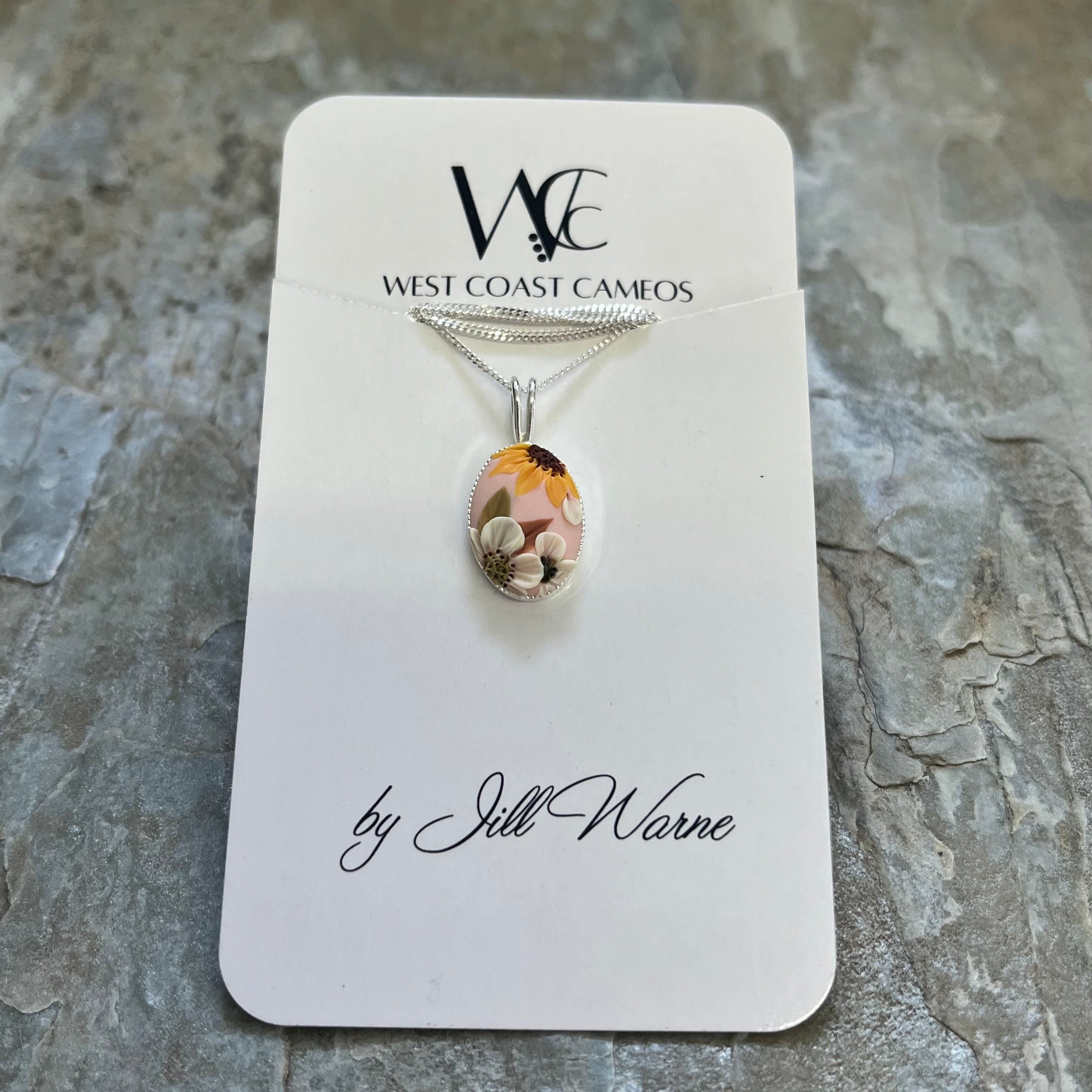 West Coast Cameos "Floral Earrings Spring Blush" Collection
