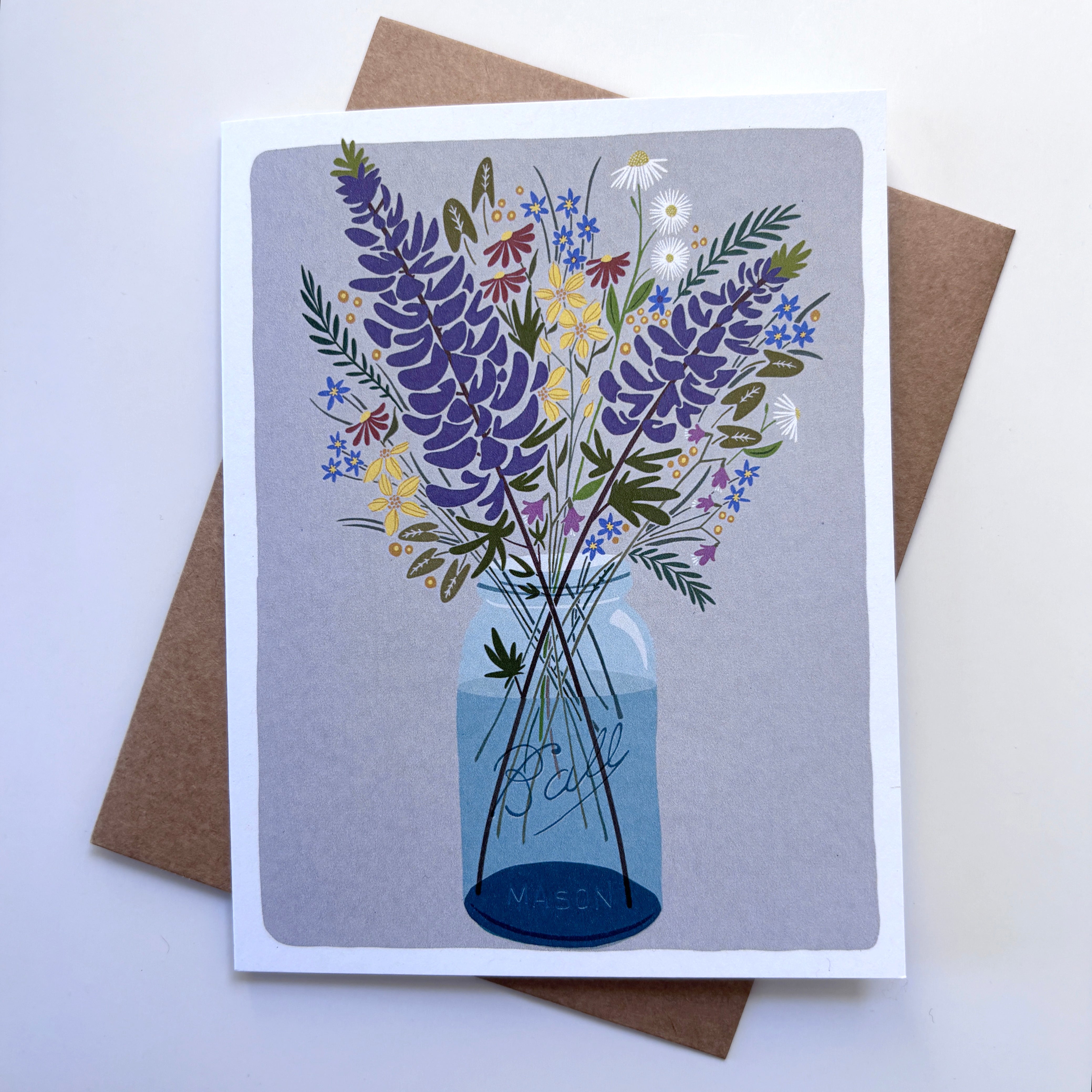 Bough & Antler "Roadside Bouquet" Notecard