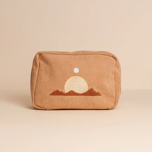 Cai & Jo | "Sand" Corduroy Makeup Bag